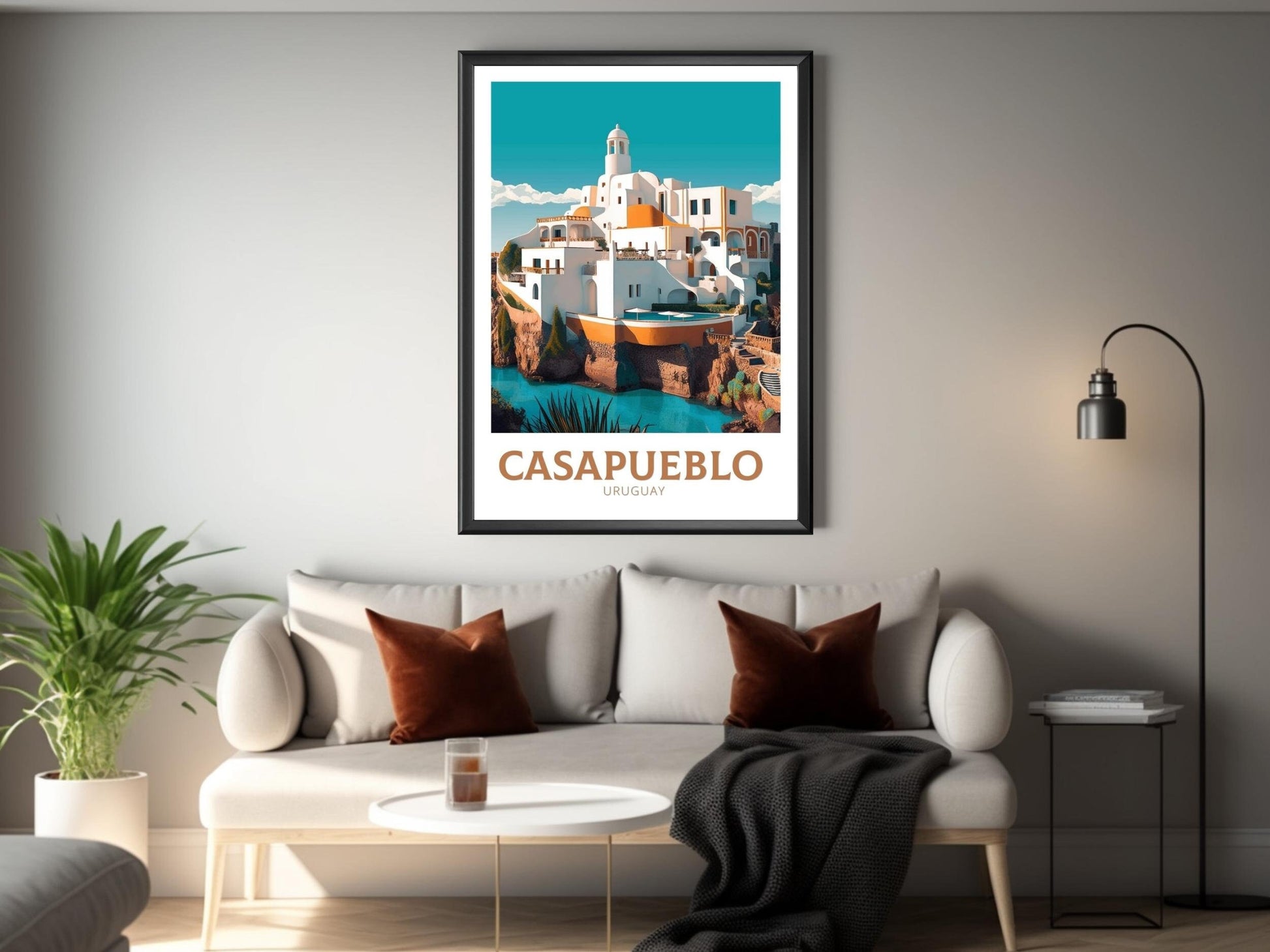 Casapueblo Travel Poster | Casapueblo Travel Print | Casapueblo Design | Casapueblo Wall Art | Casapueblo Painting | Casapueblo Art ID 264