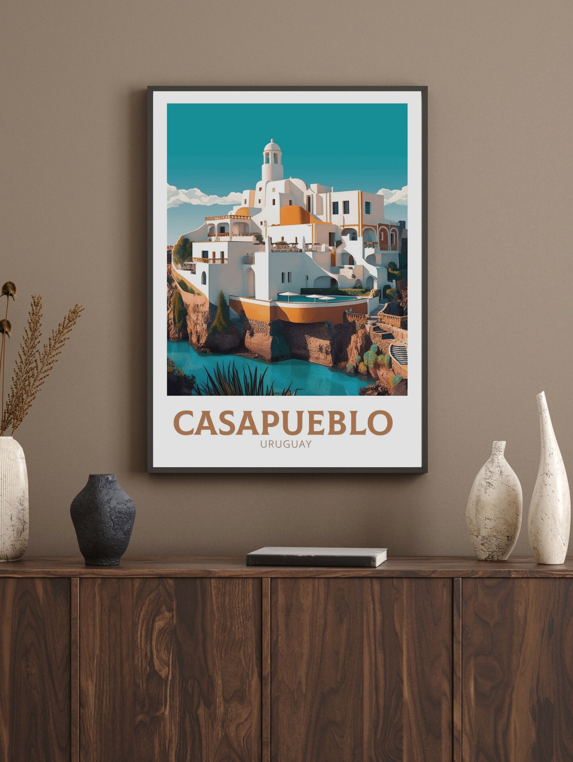 Casapueblo Travel Poster | Casapueblo Travel Print | Casapueblo Design | Casapueblo Wall Art | Casapueblo Painting | Casapueblo Art ID 264