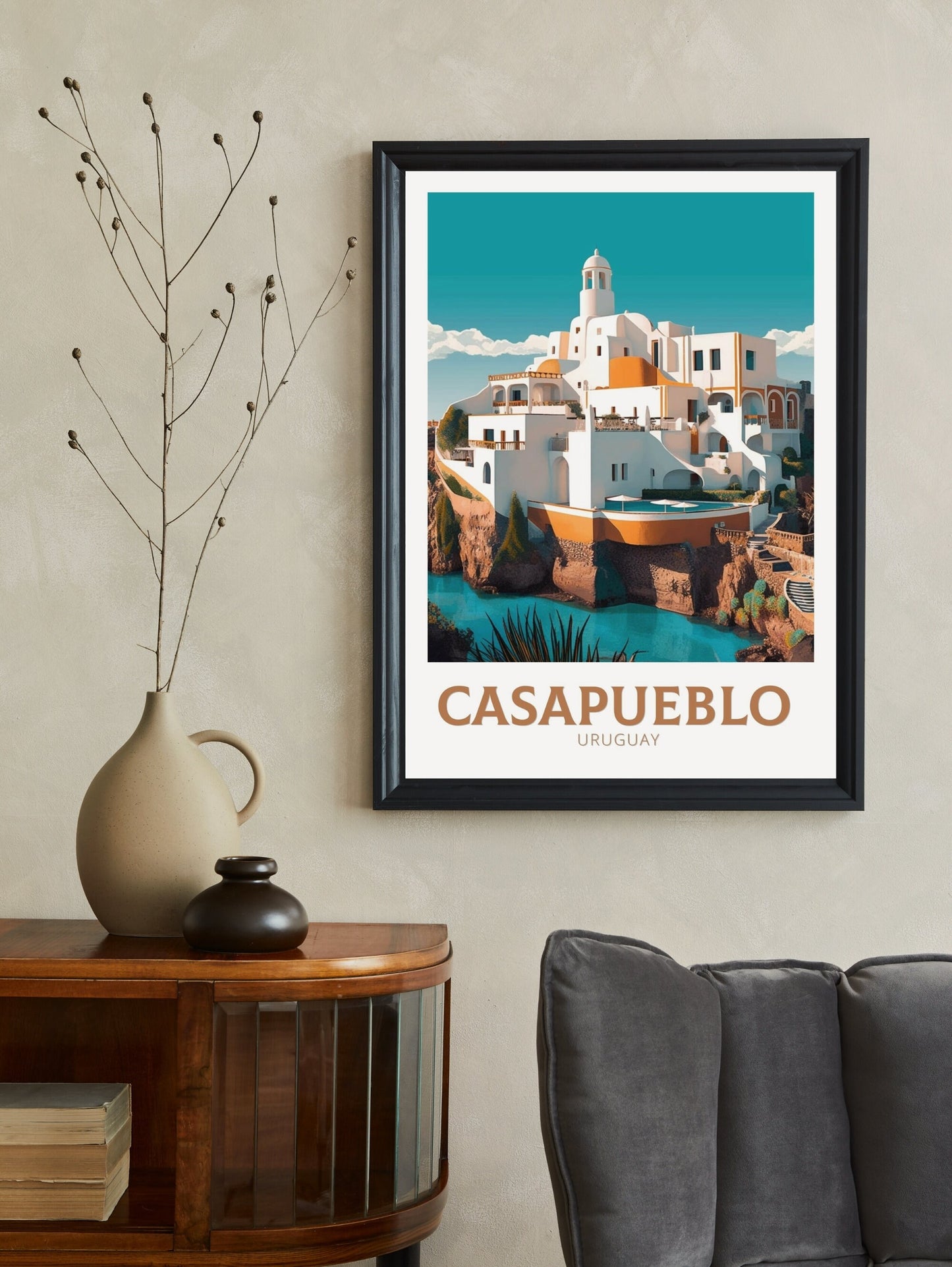 Casapueblo Travel Poster | Casapueblo Travel Print | Casapueblo Design | Casapueblo Wall Art | Casapueblo Painting | Casapueblo Art ID 264