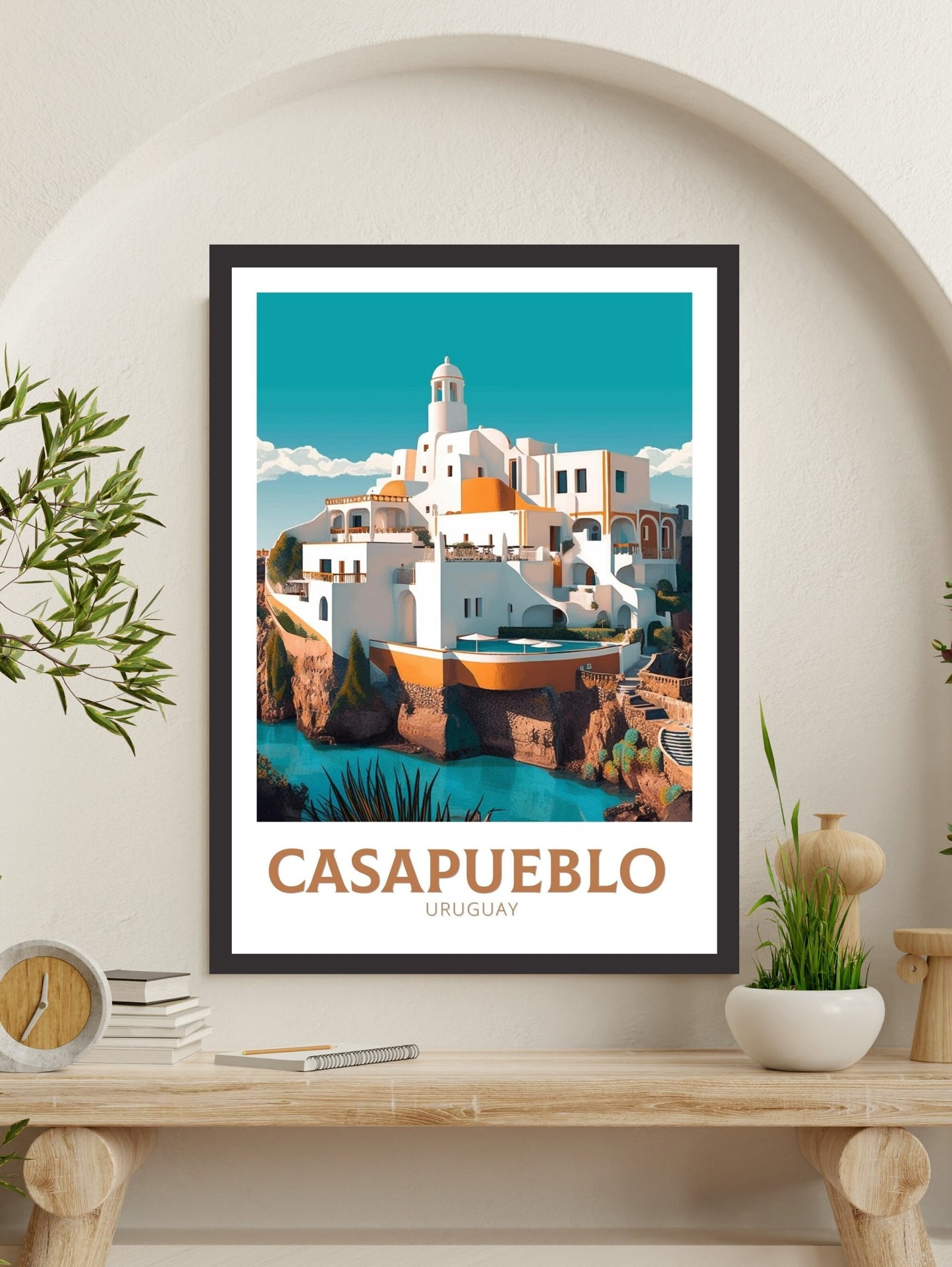 Casapueblo Travel Poster | Casapueblo Travel Print | Casapueblo Design | Casapueblo Wall Art | Casapueblo Painting | Casapueblo Art ID 264