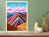 Vinicunca Travel Print | Vinicunca Travel Poster | Vinicunca Peru | Vinicunca Wall Art | Vinicunca Peru Painting | Rainbow Mountain ID 269