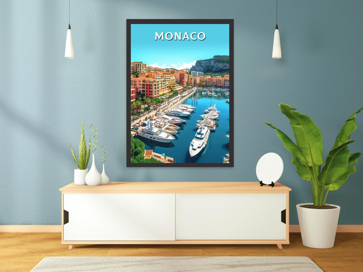 Monaco Travel Print | Monaco Art | Monaco Poster | Monaco Wall Art | Monaco Illustration | Monaco Home Decor | Monaco Artwork | ID 281