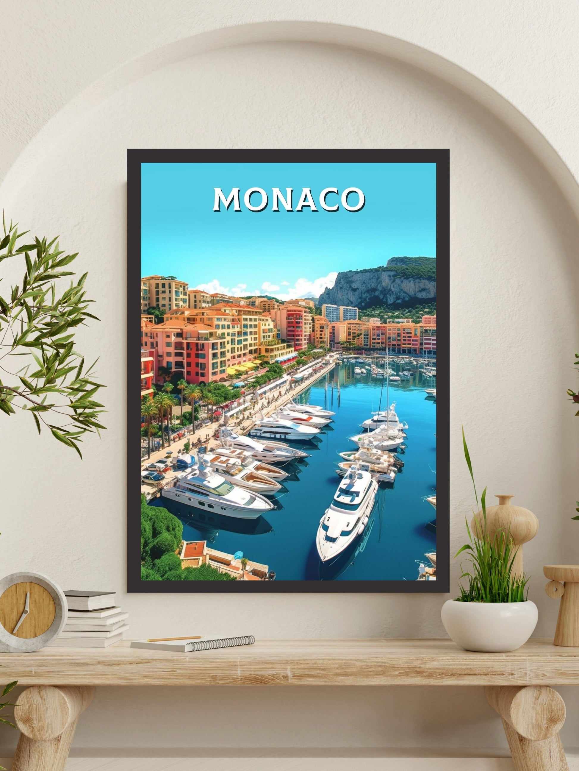 Monaco Travel Print | Monaco Art | Monaco Poster | Monaco Wall Art | Monaco Illustration | Monaco Home Decor | Monaco Artwork | ID 281