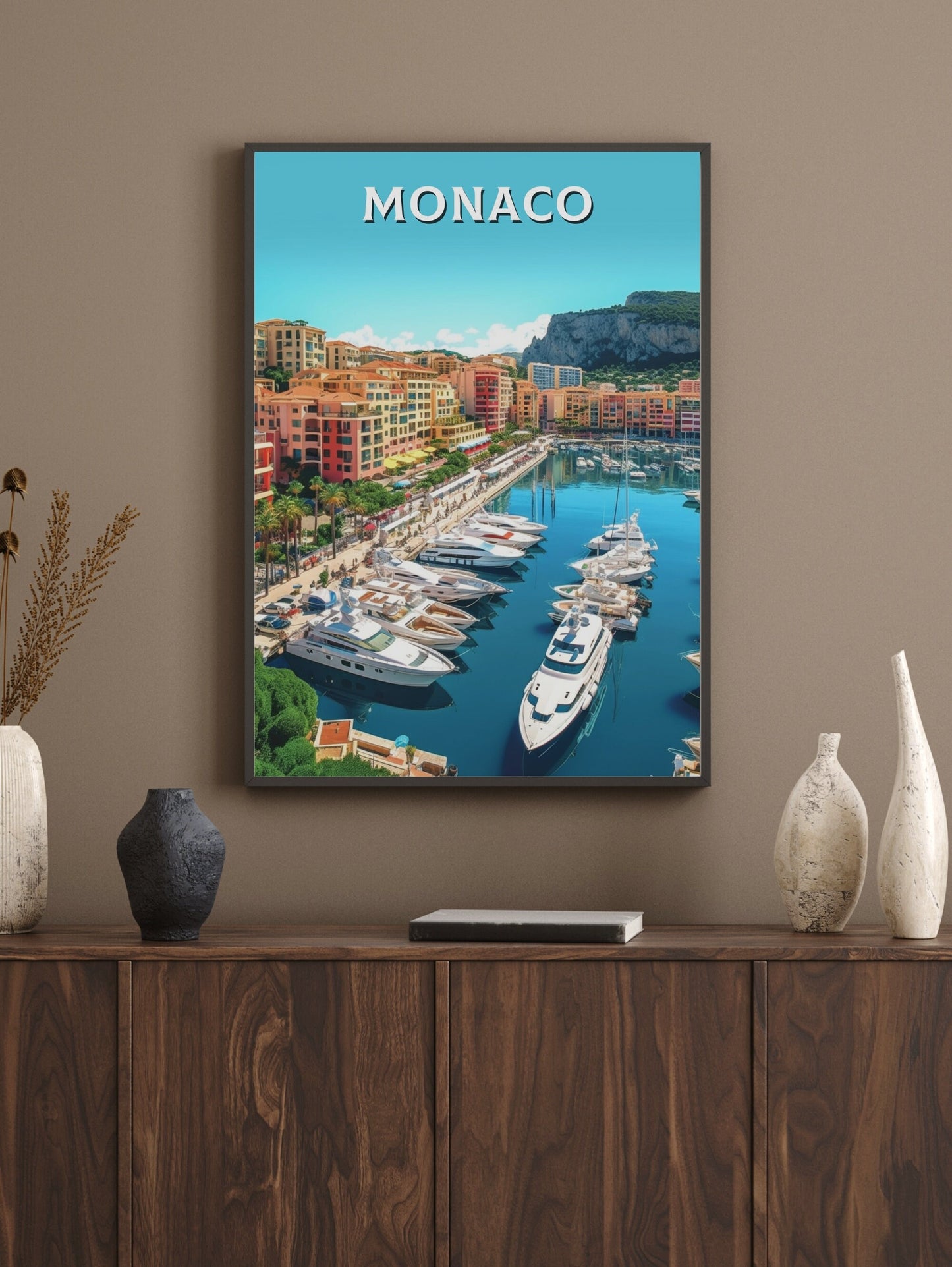 Monaco Travel Print | Monaco Art | Monaco Poster | Monaco Wall Art | Monaco Illustration | Monaco Home Decor | Monaco Artwork | ID 281