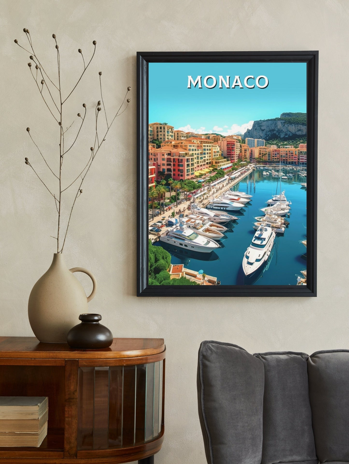 Monaco Travel Print | Monaco Art | Monaco Poster | Monaco Wall Art | Monaco Illustration | Monaco Home Decor | Monaco Artwork | ID 281