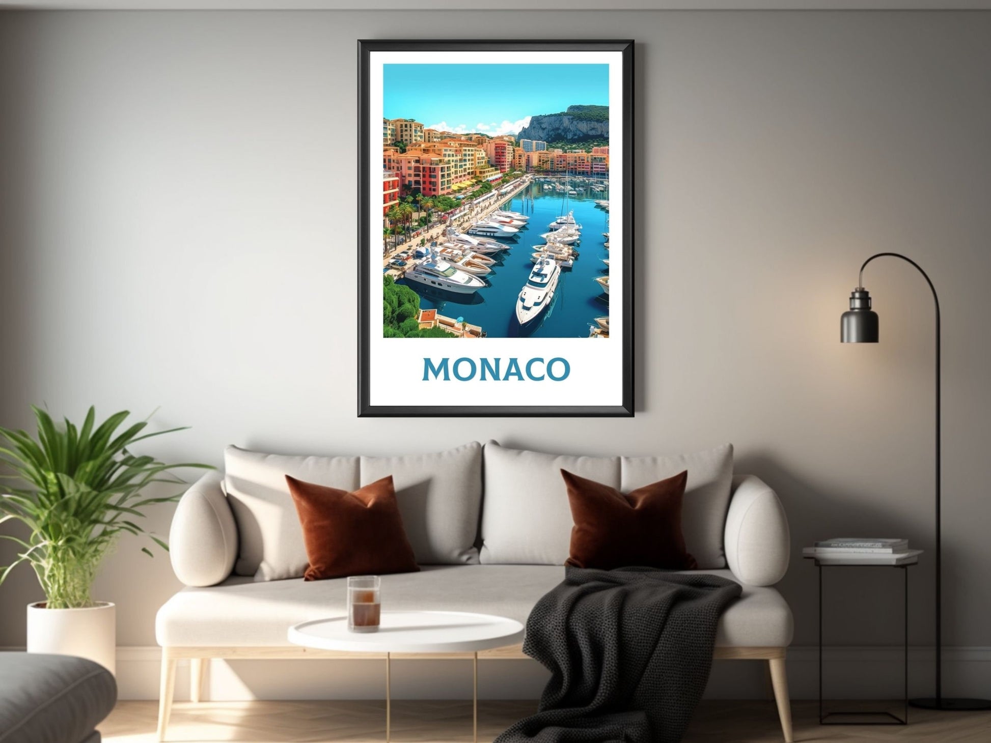 Monaco Poster | Monaco Travel Print | Monaco Art | Monaco Wall Art | Monaco Illustration | Monaco Home Decor | Monaco Artwork | ID 282