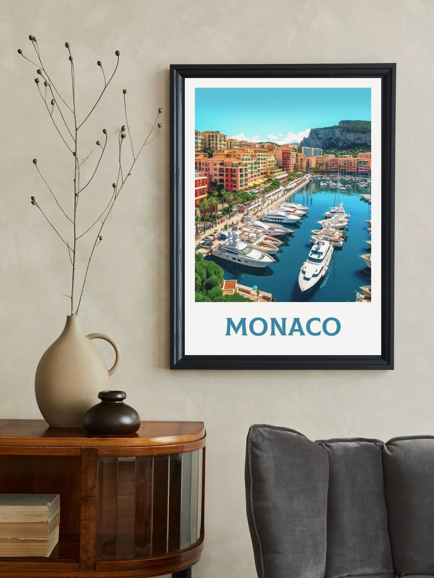 Monaco Poster | Monaco Travel Print | Monaco Art | Monaco Wall Art | Monaco Illustration | Monaco Home Decor | Monaco Artwork | ID 282