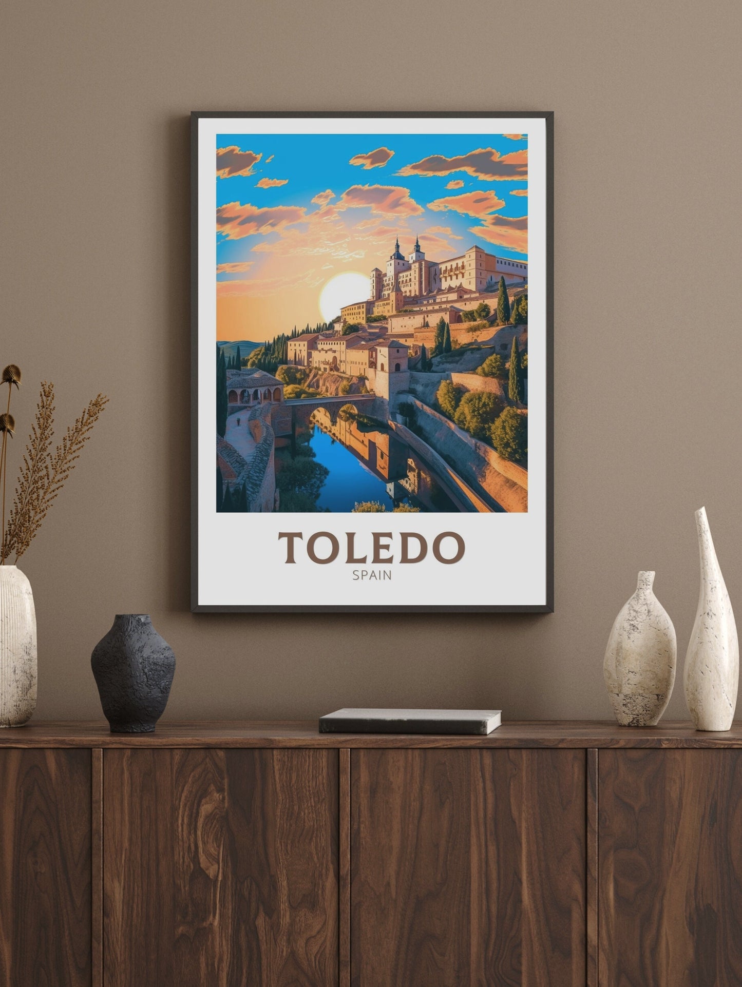 Toledo Travel Poster | Toledo Travel Print | Toledo Illustration | Toledo Wall Art | Spain Print | Toledo Print | Toledo Design | ID 288