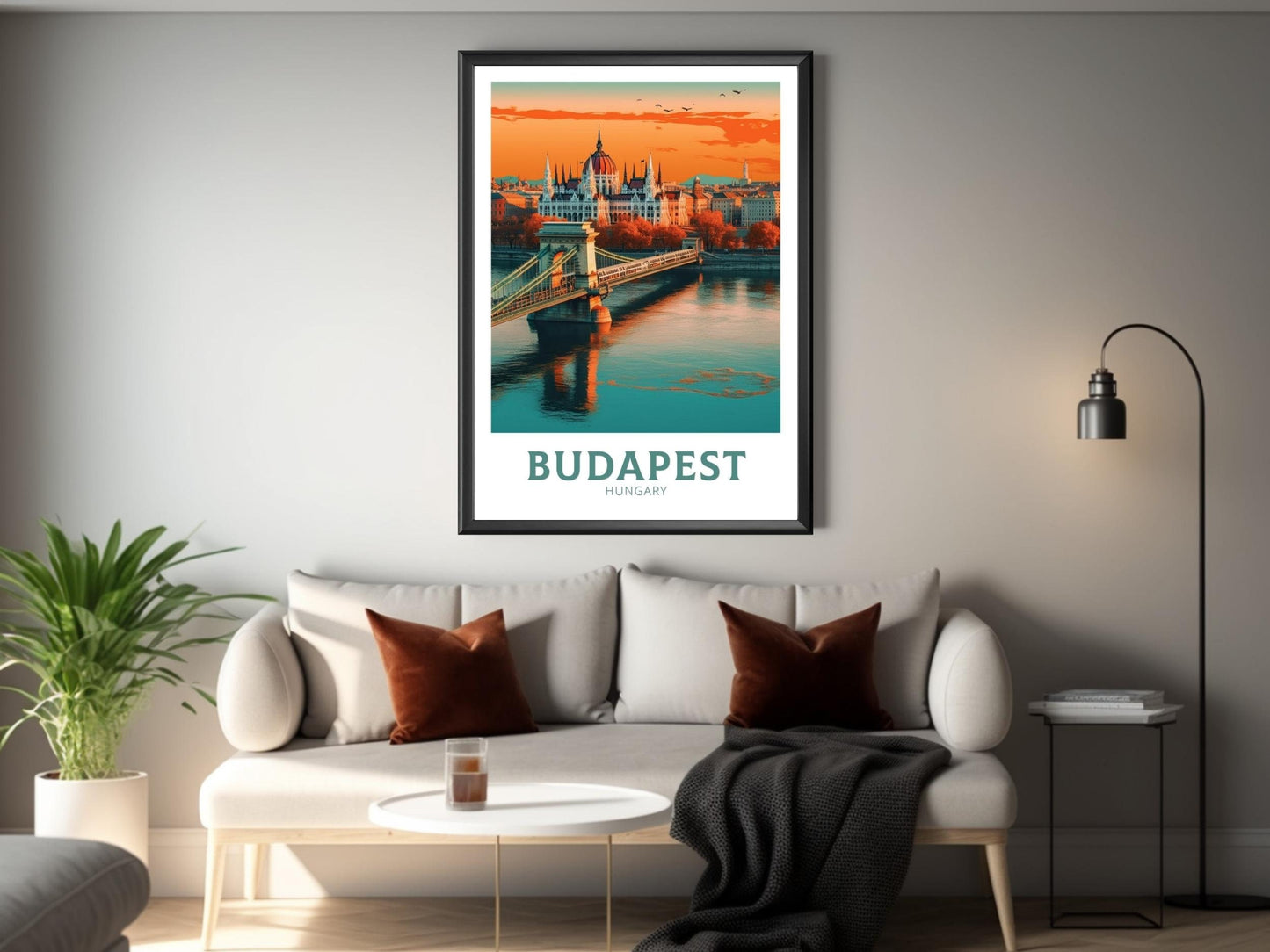 Budapest Print | Budapest Poster| Budapest Wall Art | Budapest Poster | Hungary Illustration | Budapest Home Decor | ID 294