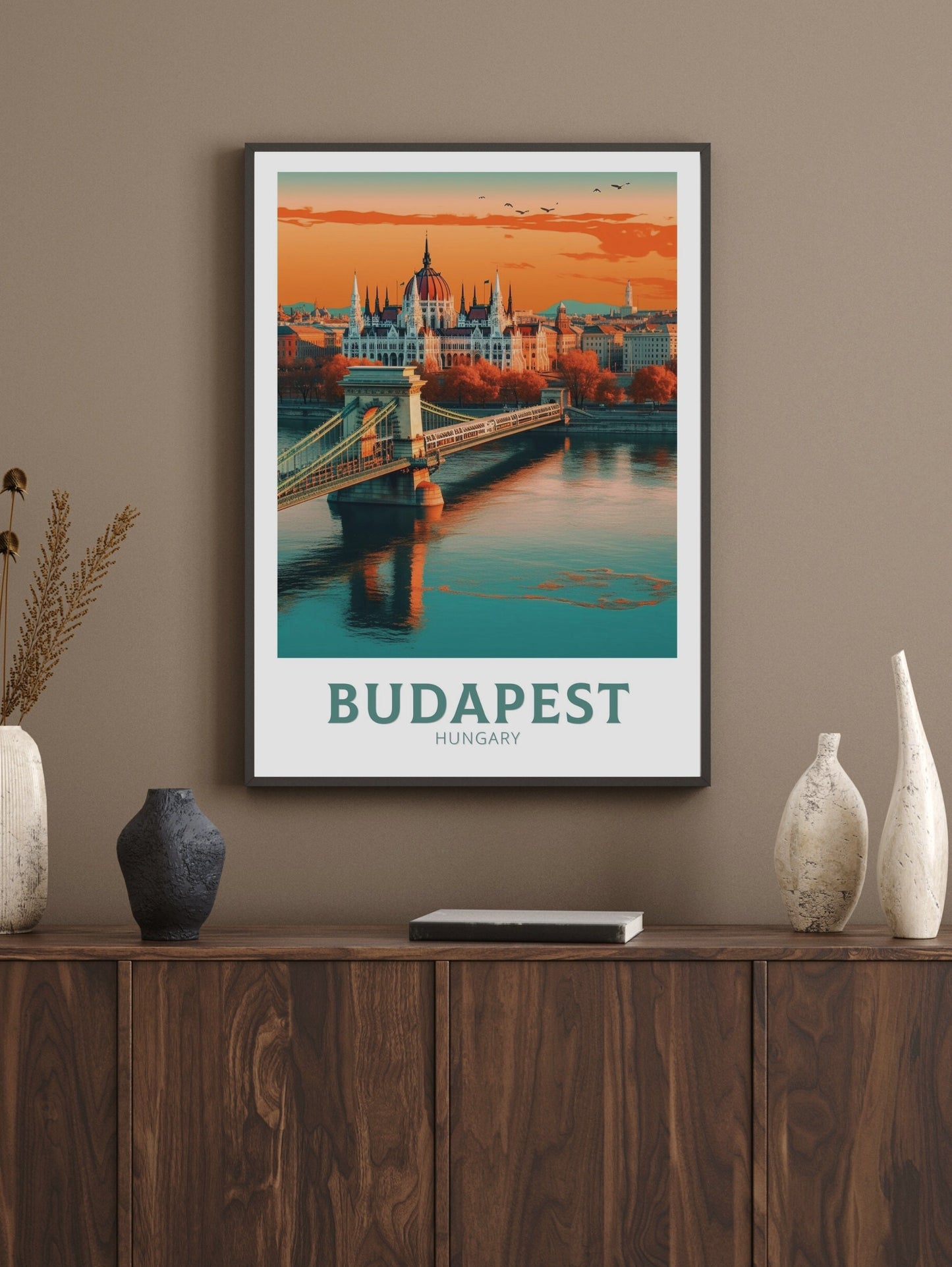 Budapest Print | Budapest Poster| Budapest Wall Art | Budapest Poster | Hungary Illustration | Budapest Home Decor | ID 294