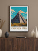 Chichen Itza Poster | El Castillo Design | Chichen Itza Travel Print | Chichen Itza Pyramid Wall Art | Chichen Itza Painting | ID 302