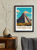 Chichen Itza Poster | El Castillo Design | Chichen Itza Travel Print | Chichen Itza Pyramid Wall Art | Chichen Itza Painting | ID 302