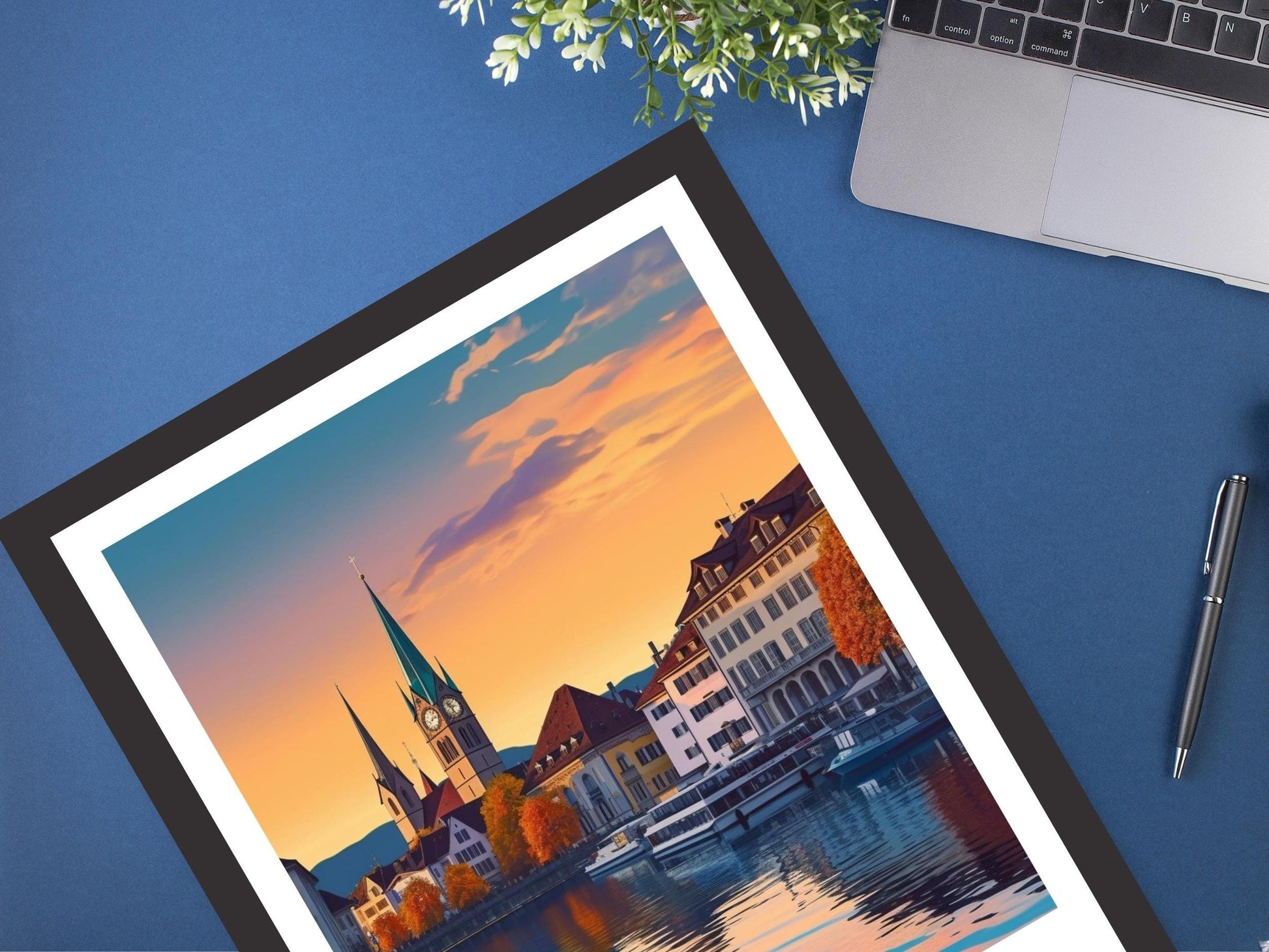 Zurich Travel Print | Zurich Illustration | Zurich Travel Poster | Zurich Wall Art | Switzerland Print | Zurich Artwork | ID 312