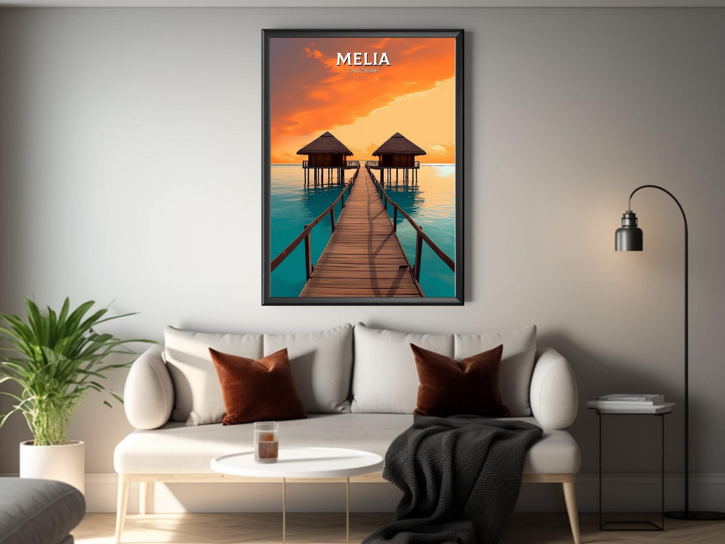 Melia Zanzibar Travel Poster | Melia Zanzibar Travel Print | Zanzibar Wall Art | Africa Poster | Tanzania Travel Print | Melia Art | ID 315