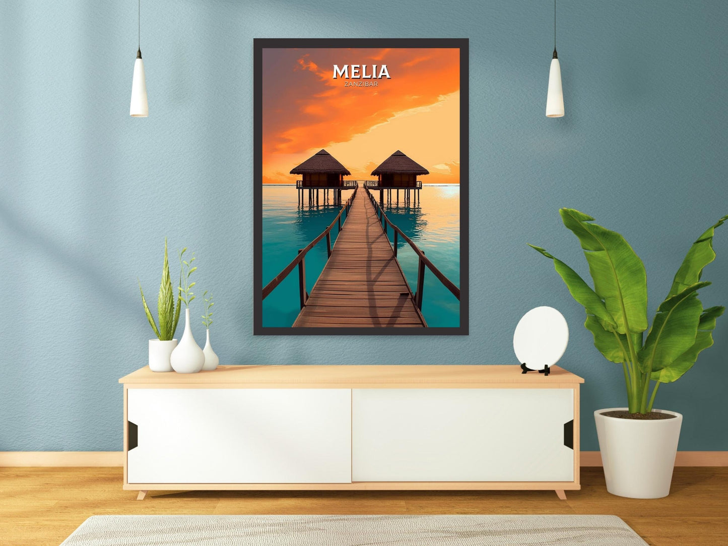 Melia Zanzibar Travel Poster | Melia Zanzibar Travel Print | Zanzibar Wall Art | Africa Poster | Tanzania Travel Print | Melia Art | ID 315