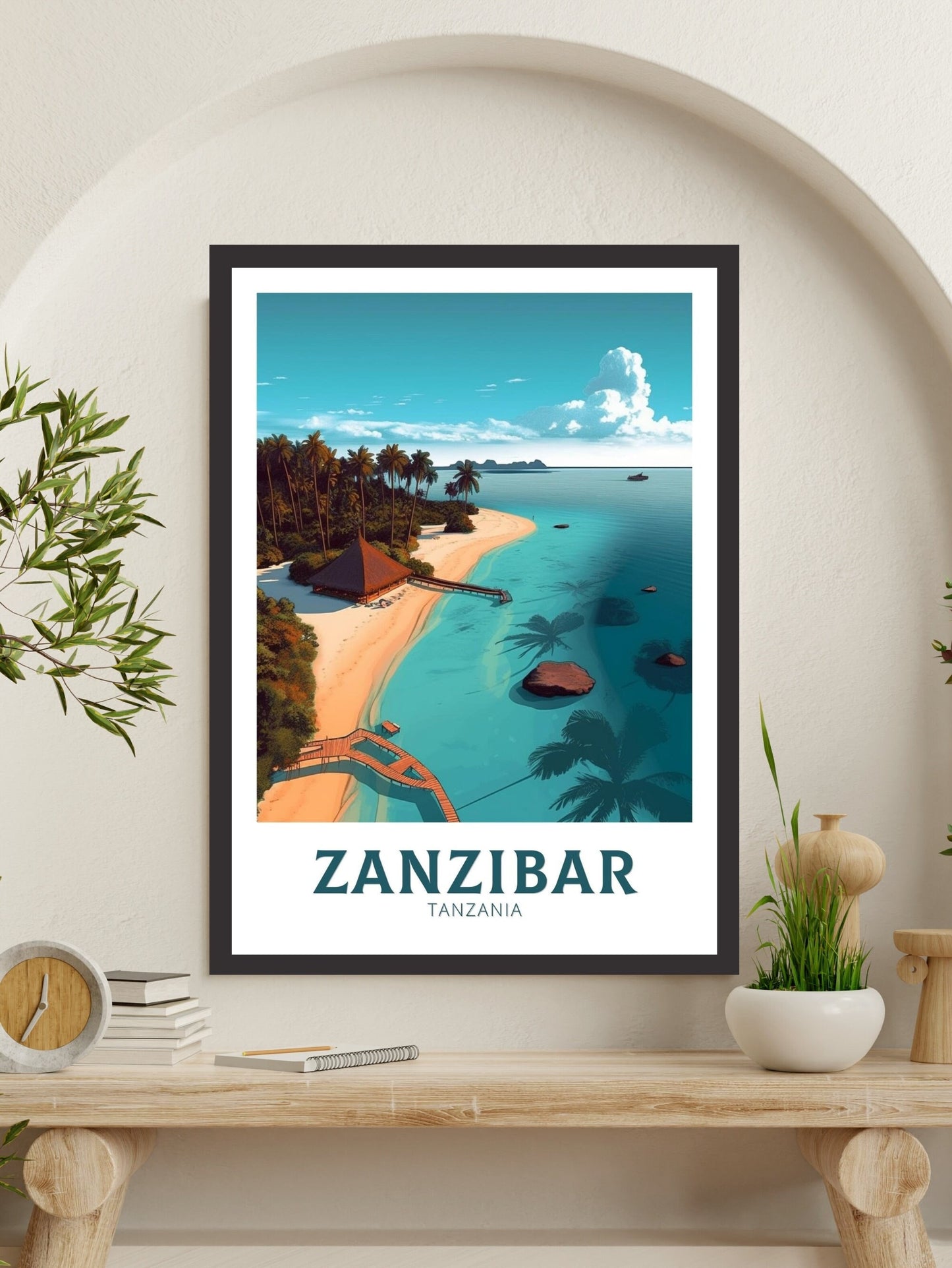 Zanzibar Travel Print | Zanzibar Wall Art | Zanzibar Travel Poster | Africa Poster | Tanzania Travel Print | Zanzibar Art | ID 318