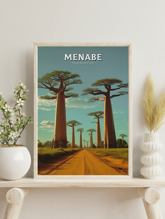 Menabe Travel Print | Menabe Wall Art | Menabe Travel Poster | Africa Poster | Madagascar Travel Print | Menabe Madagascar Art | ID 243