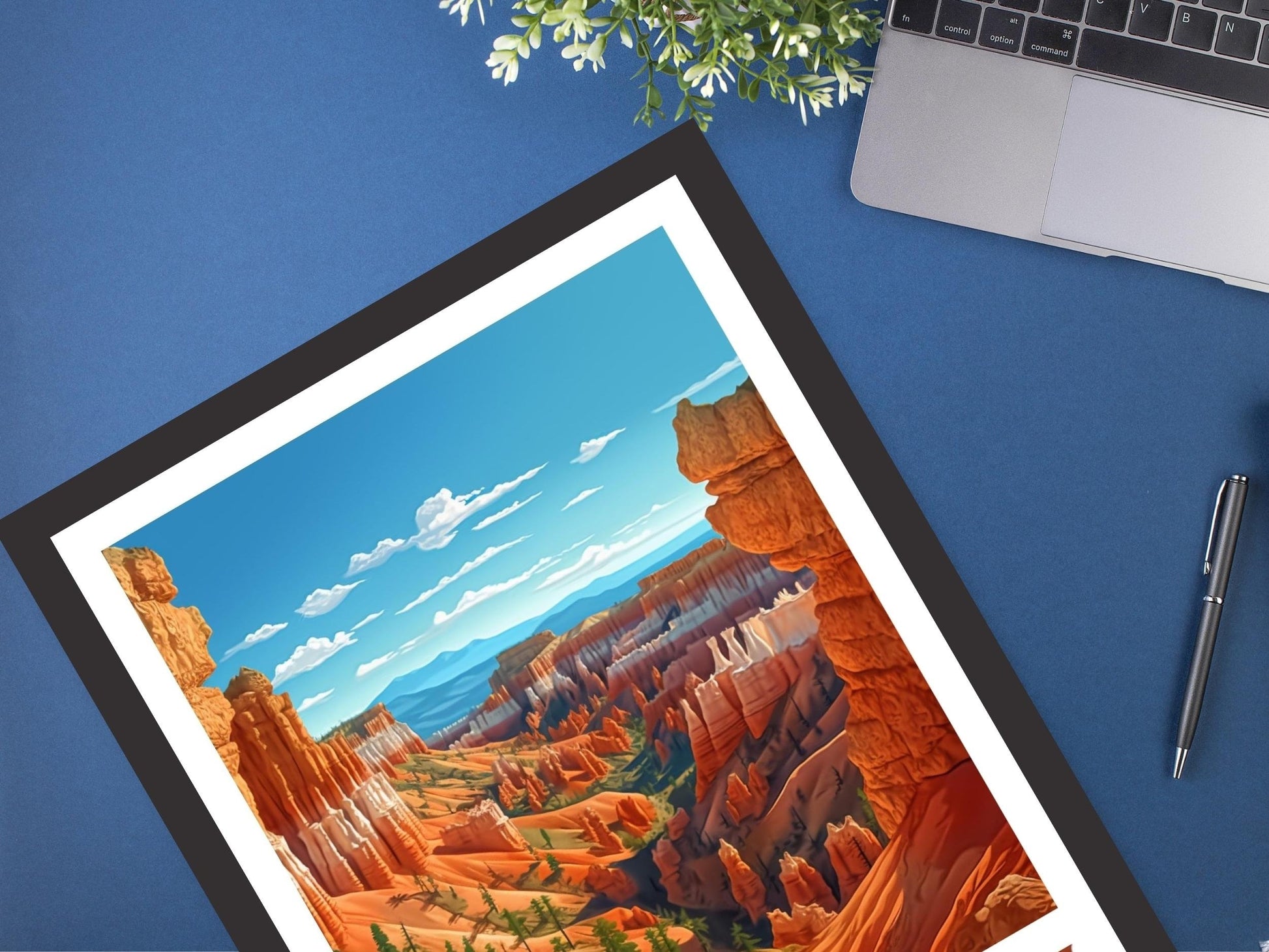 Bryce Canyon Travel Print | Bryce Canyon Utah Poster | Bryce Canyon Illustration | Utah Travel Print | Bryce Canyon Wall Art | ID 326