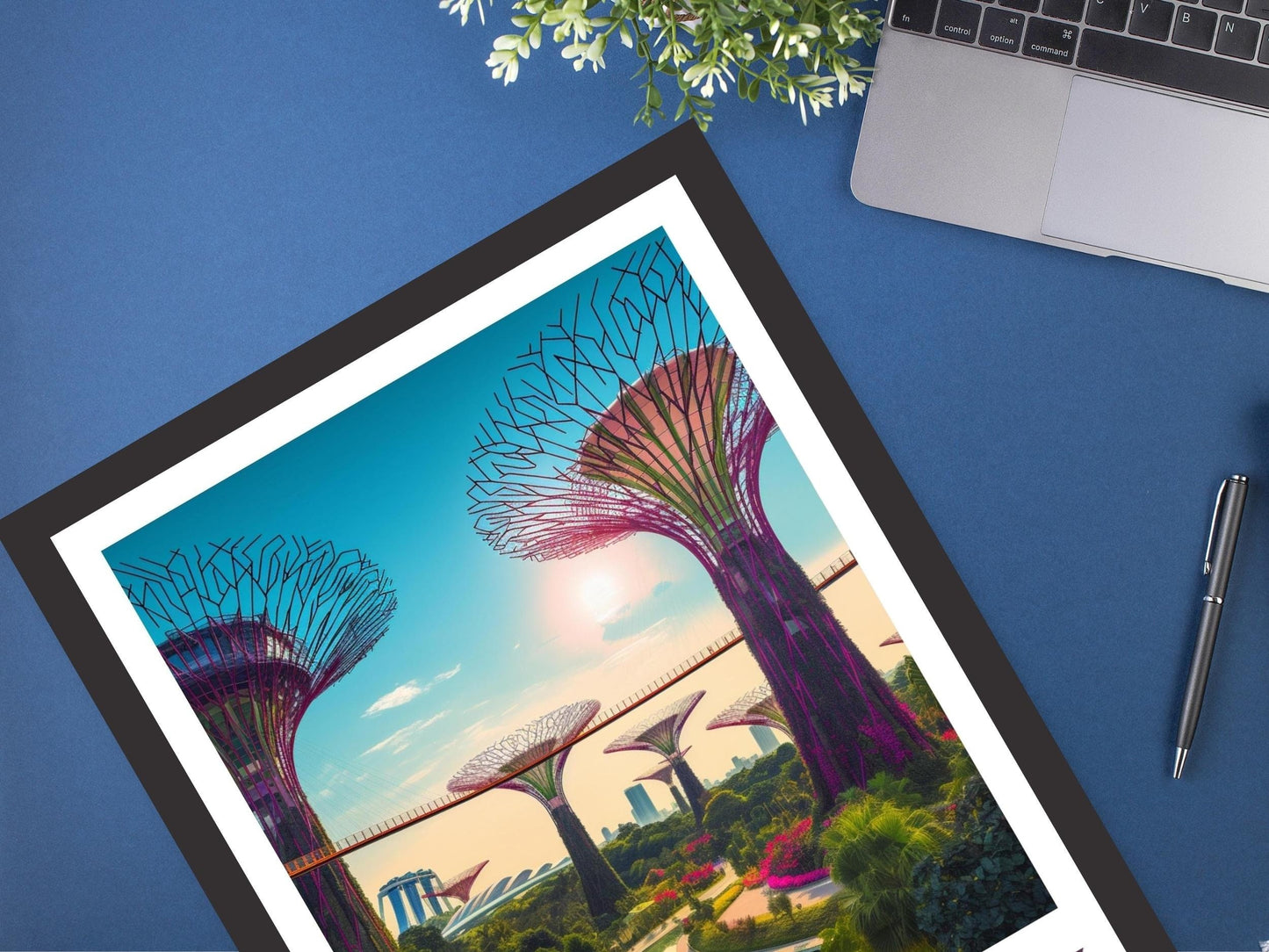 Garden by the Bay Poster | Garden by the Bay Illustration | Singapore Print | Singapore Poster | ID 159