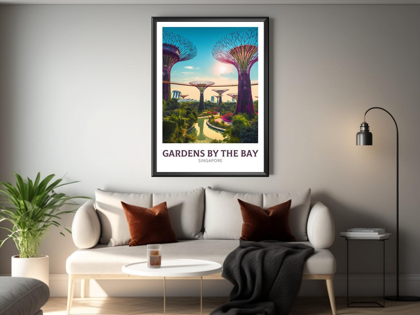 Garden by the Bay Poster | Garden by the Bay Illustration | Singapore Print | Singapore Poster | ID 159