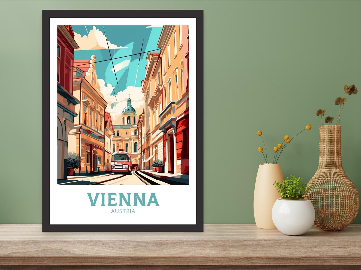 Vienna Poster | Vienna Print | Vienna Illustration | Vienna Wall Art | Vienna Austria Print | Vienna Home Decor | Wall Hangings ID 168