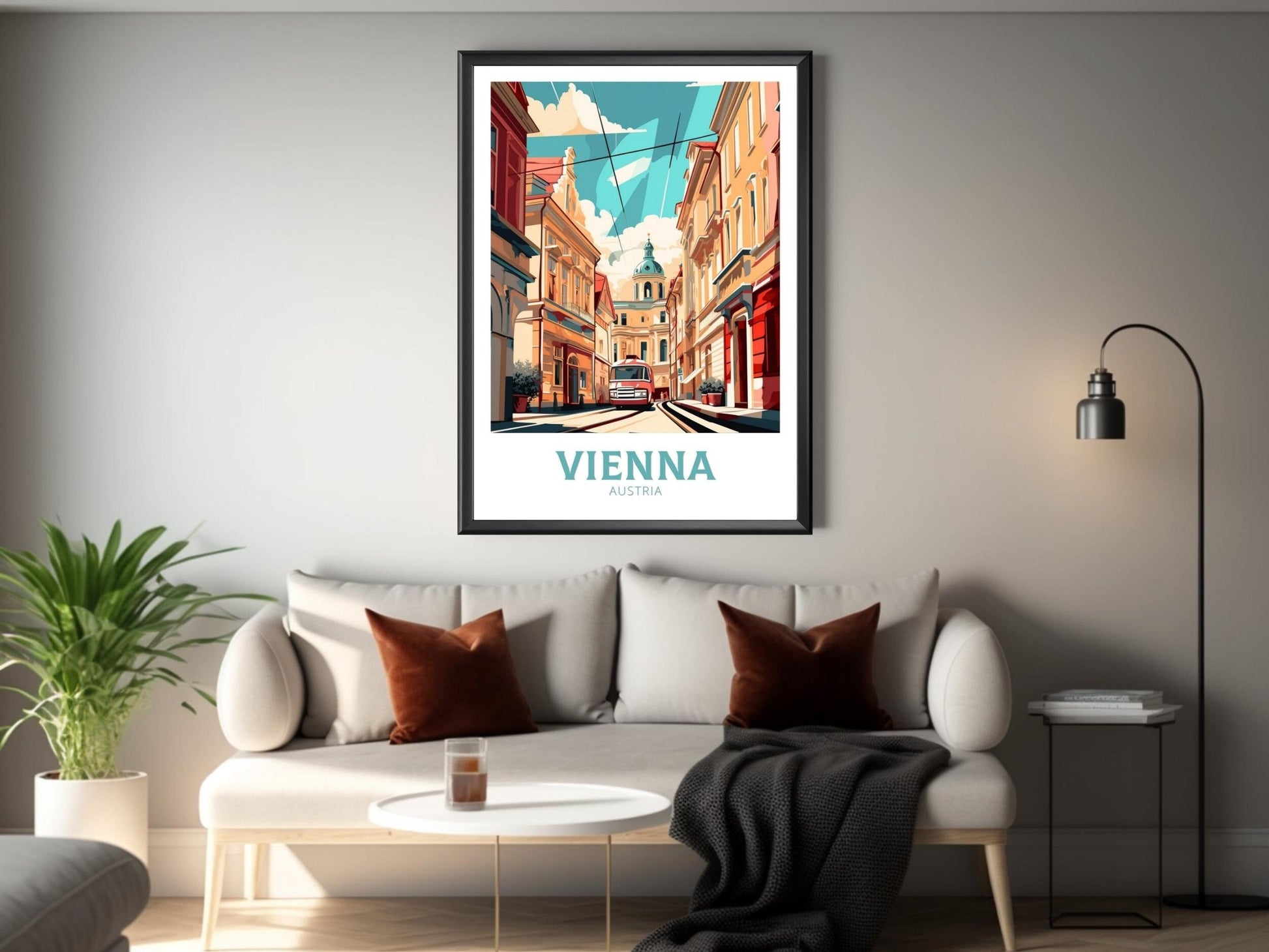 Vienna Poster | Vienna Print | Vienna Illustration | Vienna Wall Art | Vienna Austria Print | Vienna Home Decor | Wall Hangings ID 168