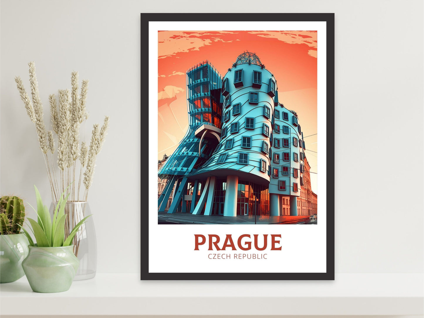 Prague Travel Poster | Prague Illustration | Prague Wall Art | Czech Republic Poster | Prague Home Decor | Prague Print | ID 167