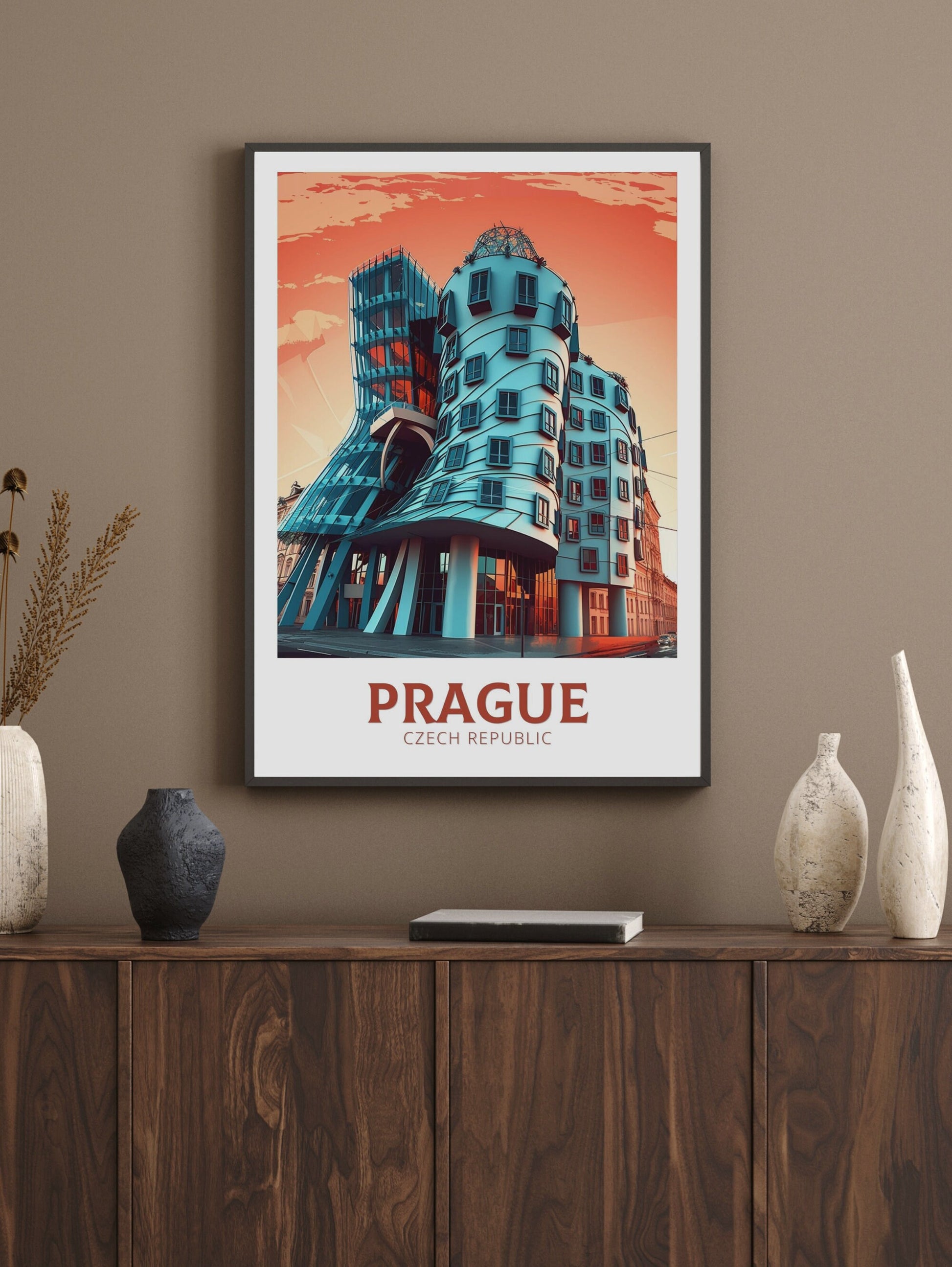 Prague Travel Poster | Prague Illustration | Prague Wall Art | Czech Republic Poster | Prague Home Decor | Prague Print | ID 167