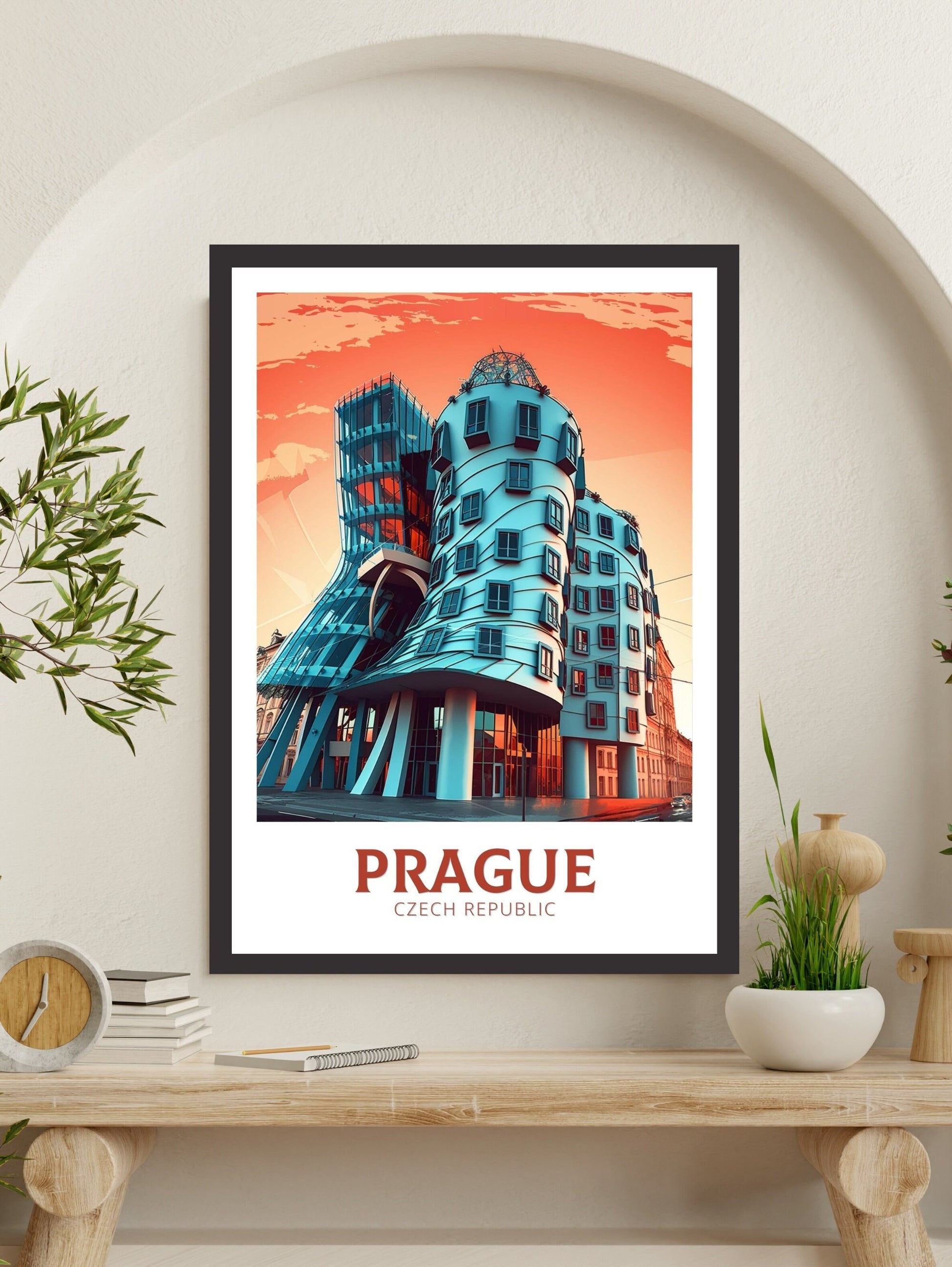 Prague Travel Poster | Prague Illustration | Prague Wall Art | Czech Republic Poster | Prague Home Decor | Prague Print | ID 167