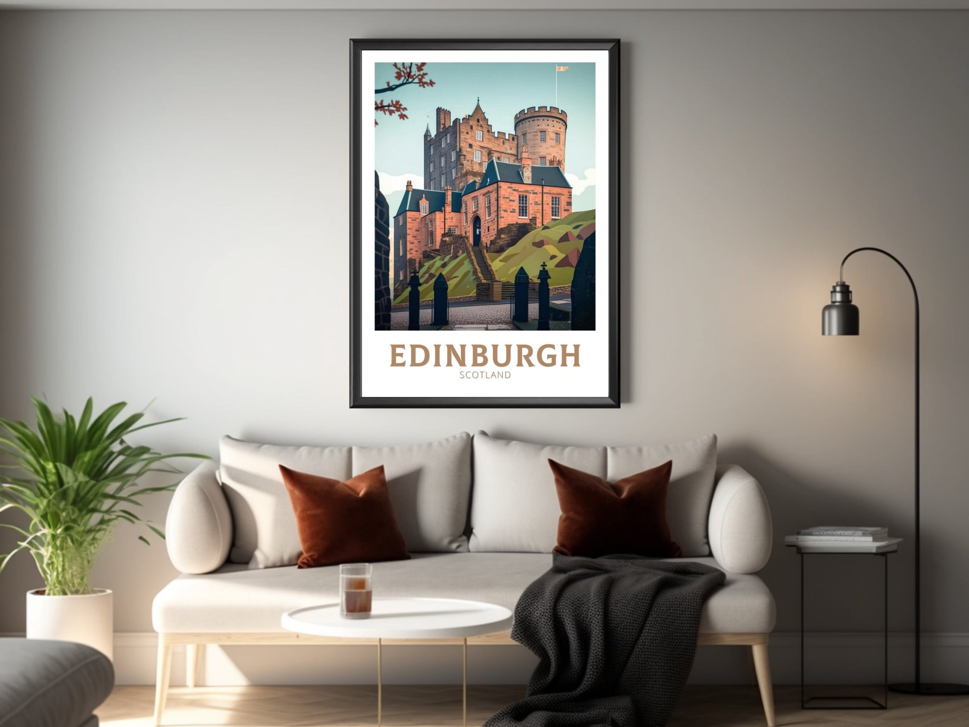 Edinburgh Travel Print | Edinburgh Travel Poster | Edinburgh Illustration | Edinburgh Wall Art | Scotland Poster | Scotland Print | ID 170