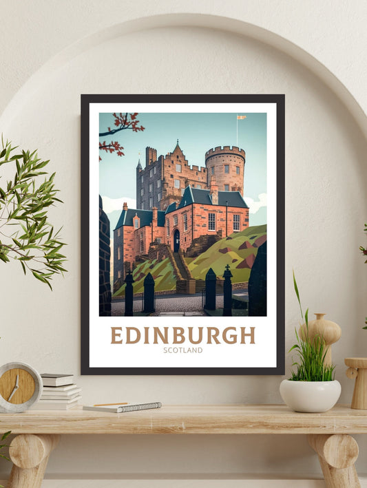 Edinburgh Travel Print | Edinburgh Travel Poster | Edinburgh Illustration | Edinburgh Wall Art | Scotland Poster | Scotland Print | ID 170