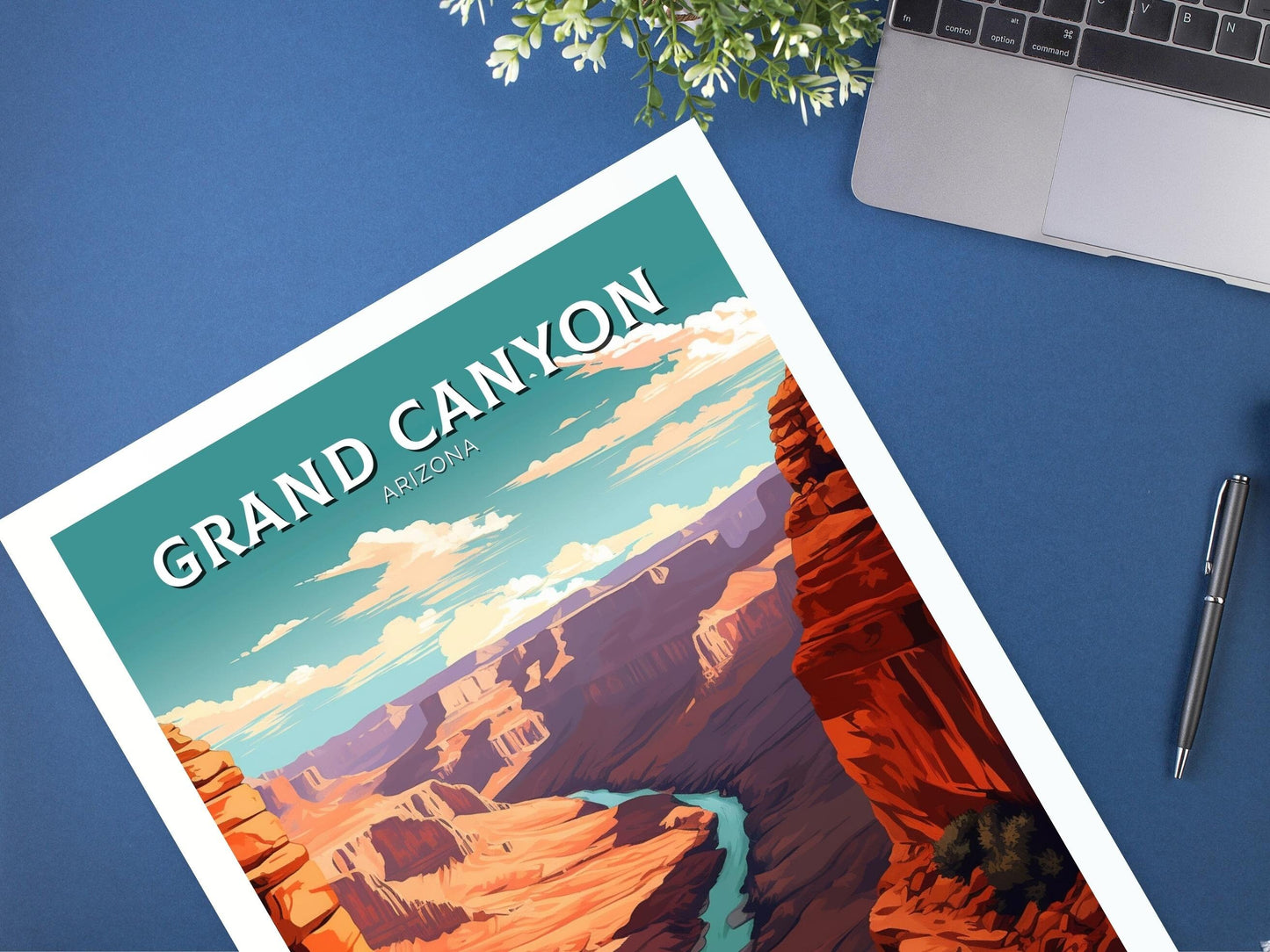 Grand Canyon Travel Print | Grand Canyon Arizona Poster | Grand Canyon Illustration | Arizona Travel Print | Grand Canyon Wall Art | ID 331