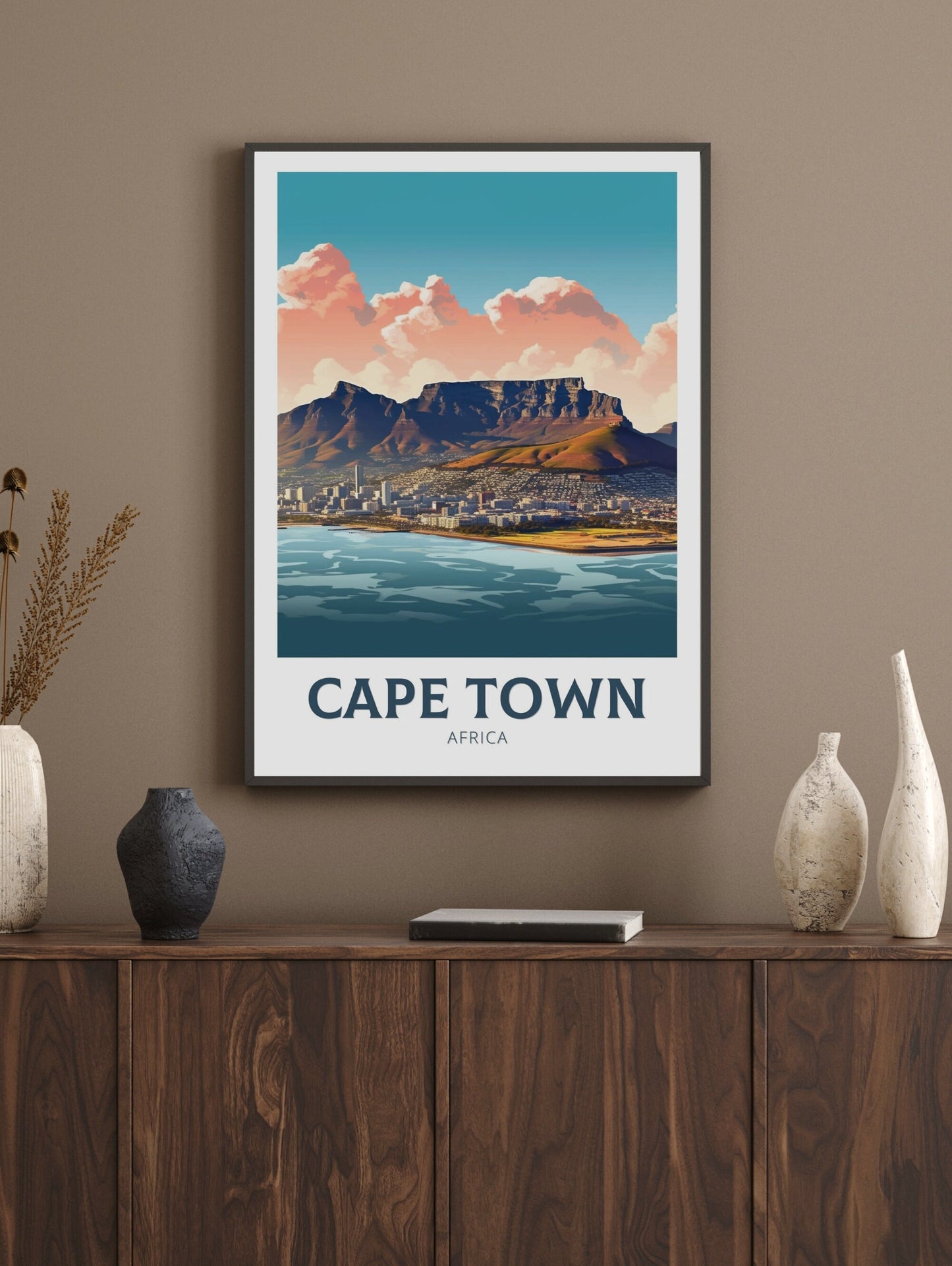 Cape Town Travel Print | Cape Town Travel Poster | South Africa Wall Art | Africa Poster | Cape Town Travel Print | Cape Town Art | ID 345