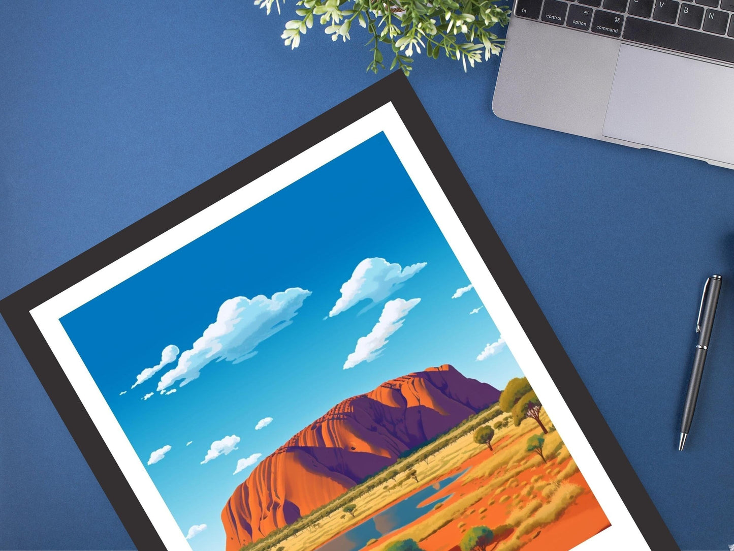 Ayers Rock Print | Ayers Rock Poster | Ayers Rock Illustration | Uluru Poster | Ayers Rock Wall Art | Australia Print | Uluru Print ID 348