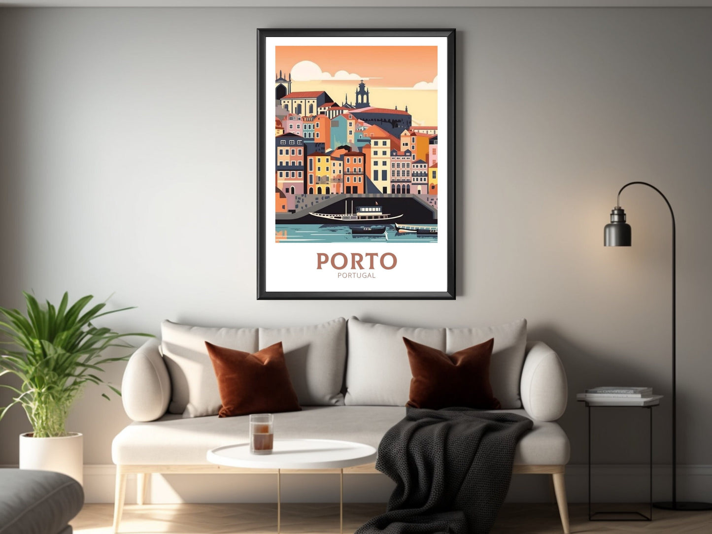 Porto Travel Poster | Porto Illustration | Porto Wall Art | Porto Poster | Portugal Poster | Portugal Home Décor | Porto Print | ID 353