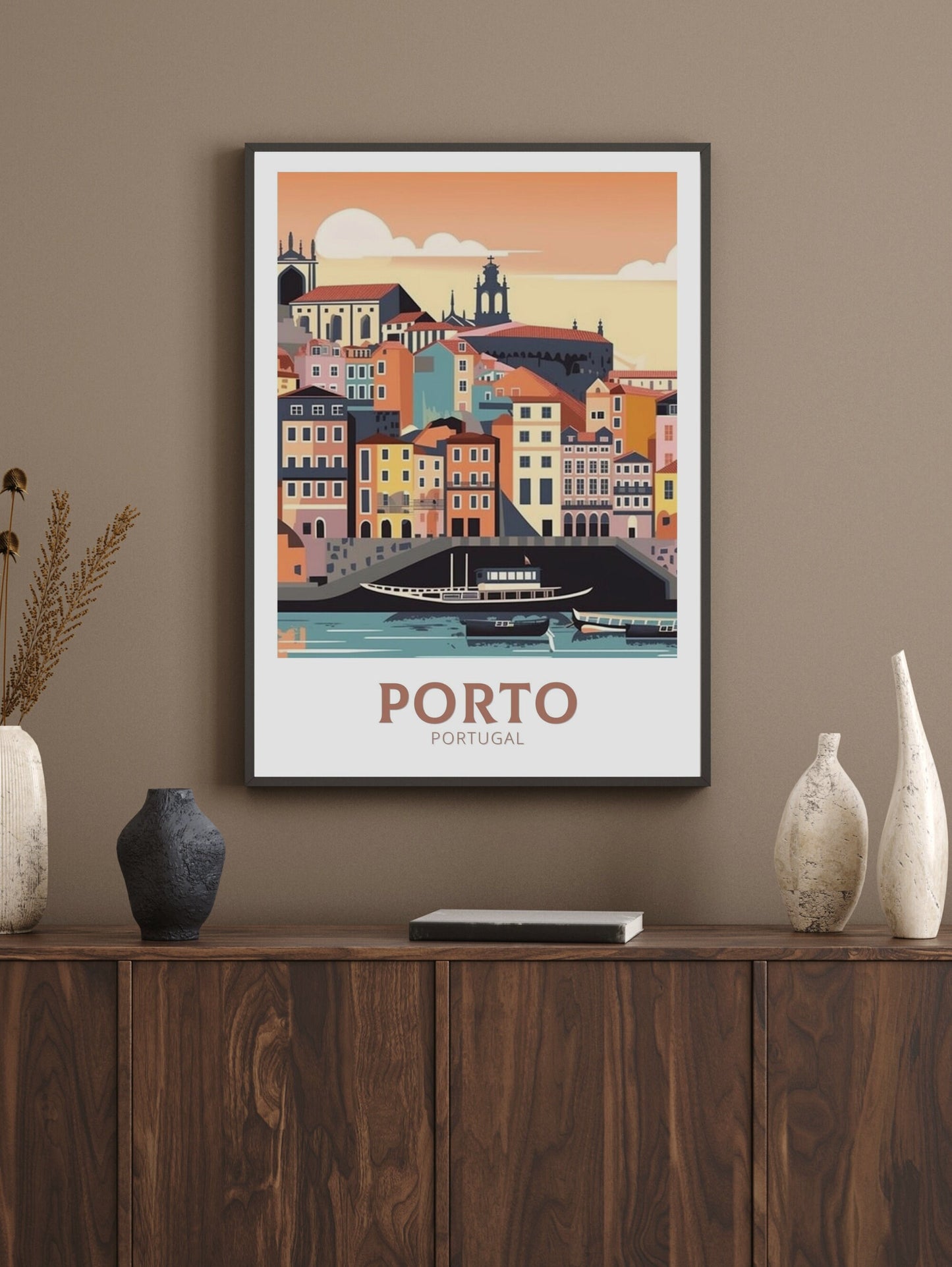 Porto Travel Poster | Porto Illustration | Porto Wall Art | Porto Poster | Portugal Poster | Portugal Home Décor | Porto Print | ID 353