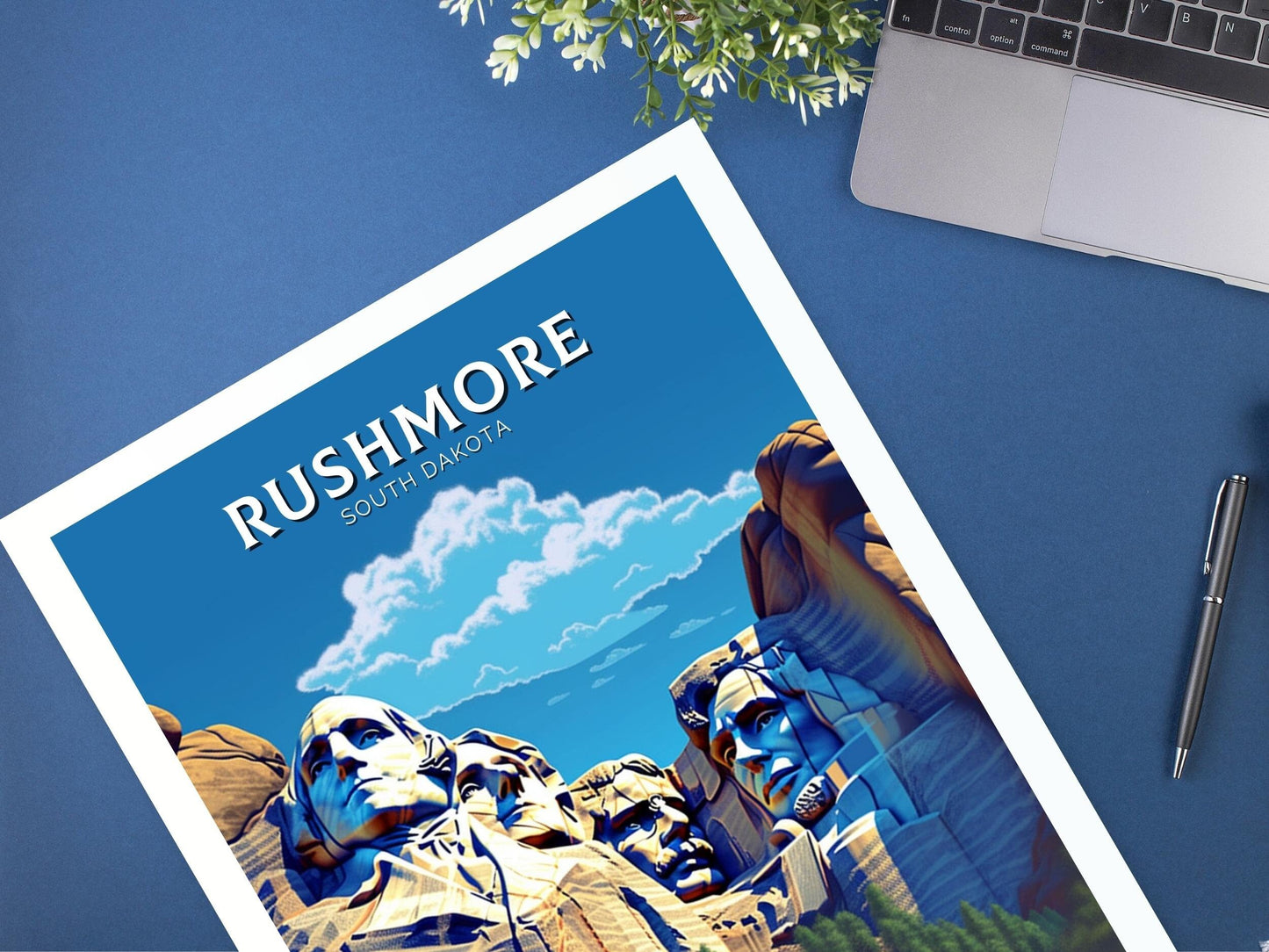 Mount Rushmore Poster | Rushmore Travel Print | Rushmore Design | Rushmore Wall Art | Mount Rushmore Illustration | USA Print | ID 360