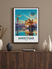 Amritsar Travel Poster | Amritsar Travel Print | Amritsar Illustration | Amritsar Wall Art | India Print | Amritsar India Painting | ID 371