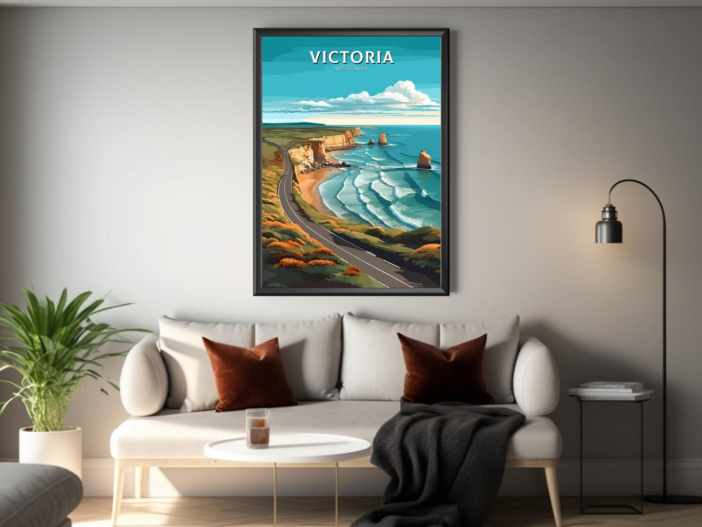 Victoria Australia Print | Victoria Poster | Victoria Illustration | Victoria Poster | Victoria Australia Wall Art | Victoria Print ID 372