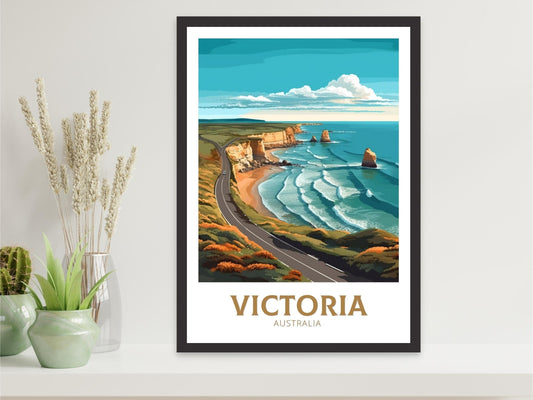 Victoria Travel Poster | Victoria Australia Print | Victoria Illustration | Victoria Australia Wall Art | Victoria Birthday Gift Idea ID 373