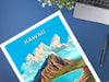 Hawaii Travel Print | Hawaii Poster | Hawaii Design | Hawaii Wall Art | Hawaii Illustration | The Islands of Hawaii print | ID 380