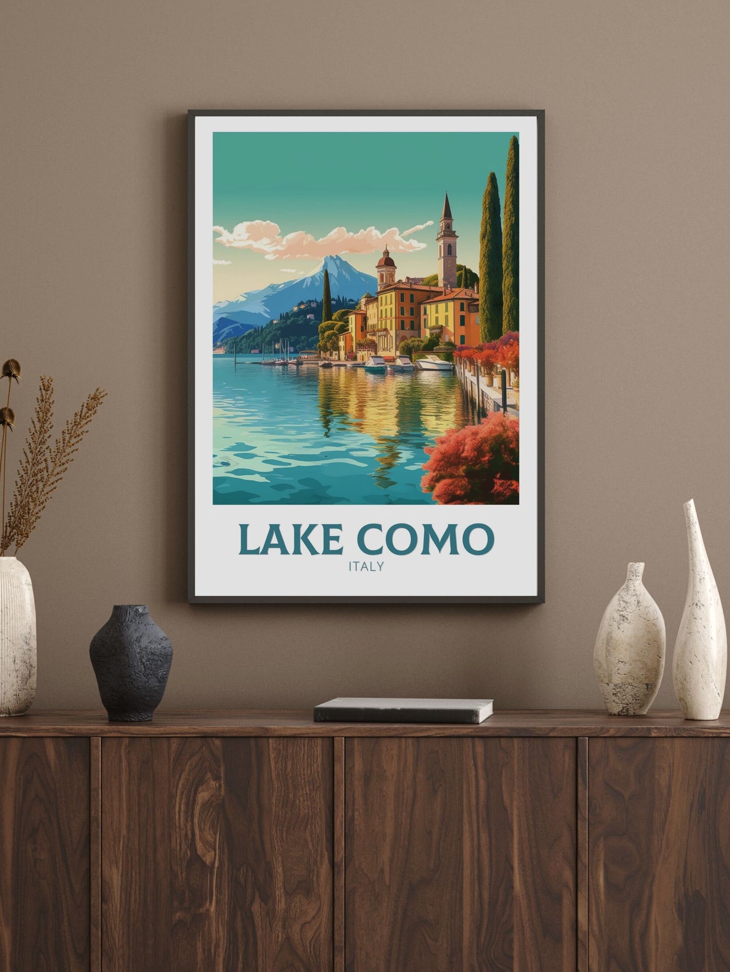 Lake Como Poster | Lake Como Travel Print | Lake Como Wall Art | Italy Print | Lake Como Print | Lake Como Design | Italy Poster | ID 337