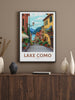 Lake Como Italy Travel Poster | Lake Como Illustration | Lake Como Wall Art | Italy Poster | Lake Como Poster | Lake Como Print | ID 194