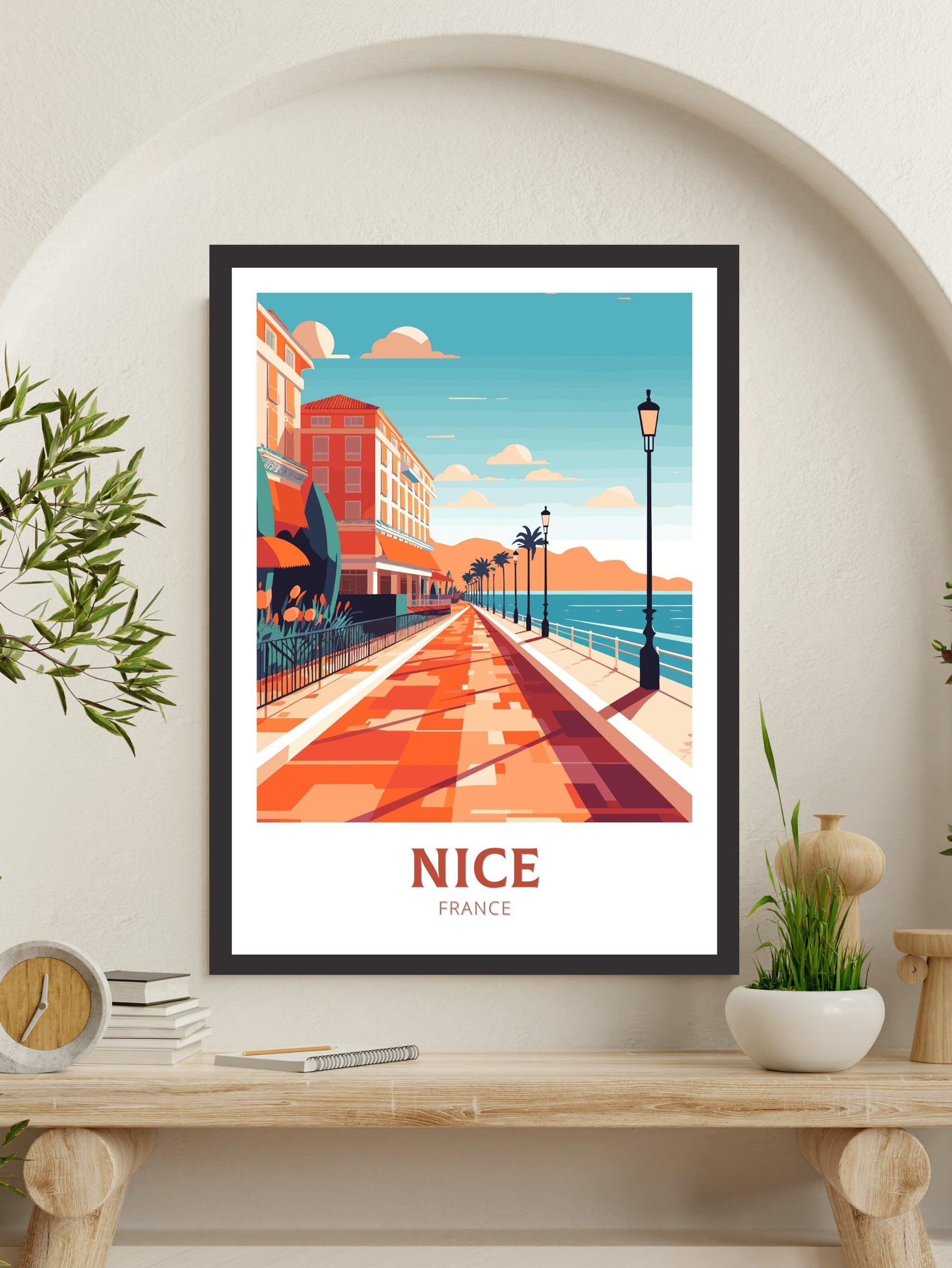 Nice Travel Poster | Nice Illustration | Nice Wall Art | France Poster | Nice Home Décor | Nice Print | ID 204