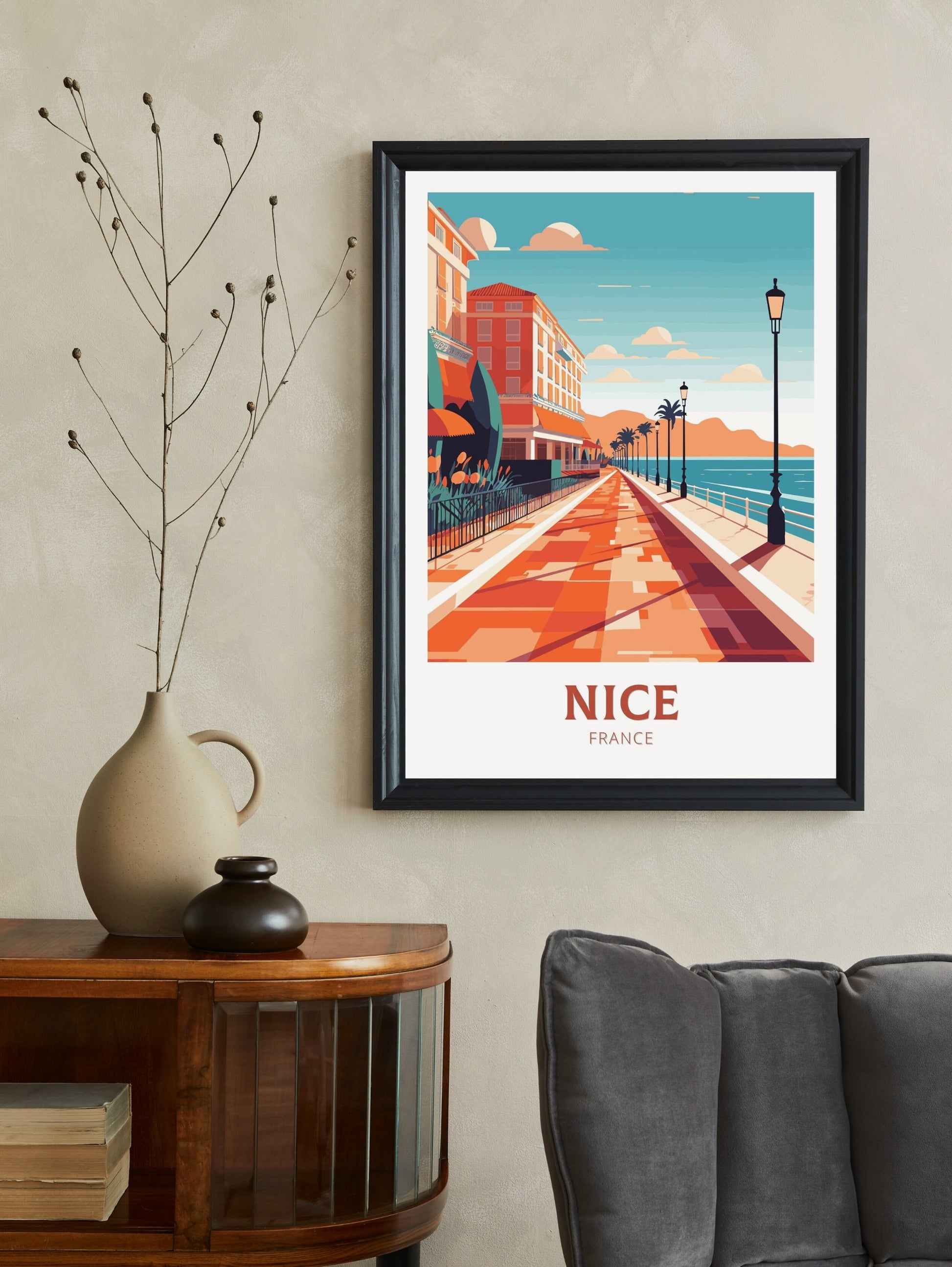 Nice Travel Poster | Nice Illustration | Nice Wall Art | France Poster | Nice Home Décor | Nice Print | ID 204