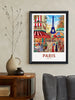 Paris Travel Poster | Paris Illustration | Paris Wall Art | France Poster | Paris Poster | Paris France Art Poster | Paris Affiche | ID 206