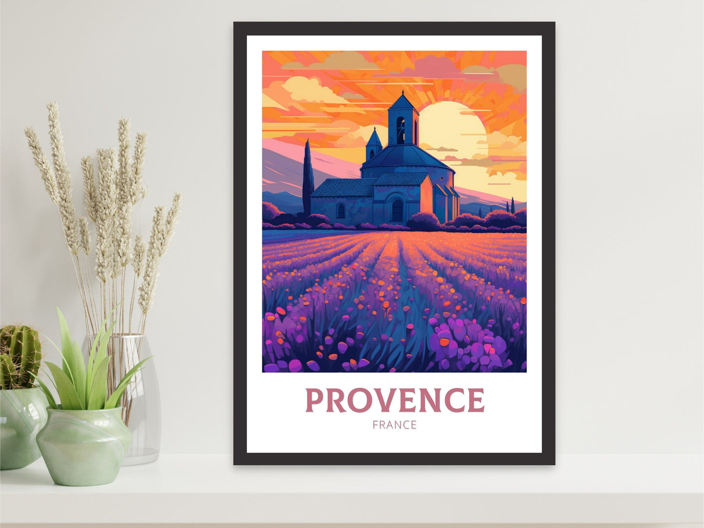 Provence Travel Poster | Provence Illustration | Provence Wall Art | France Poster | Provence Poster | Provence France Art Poster | ID 209