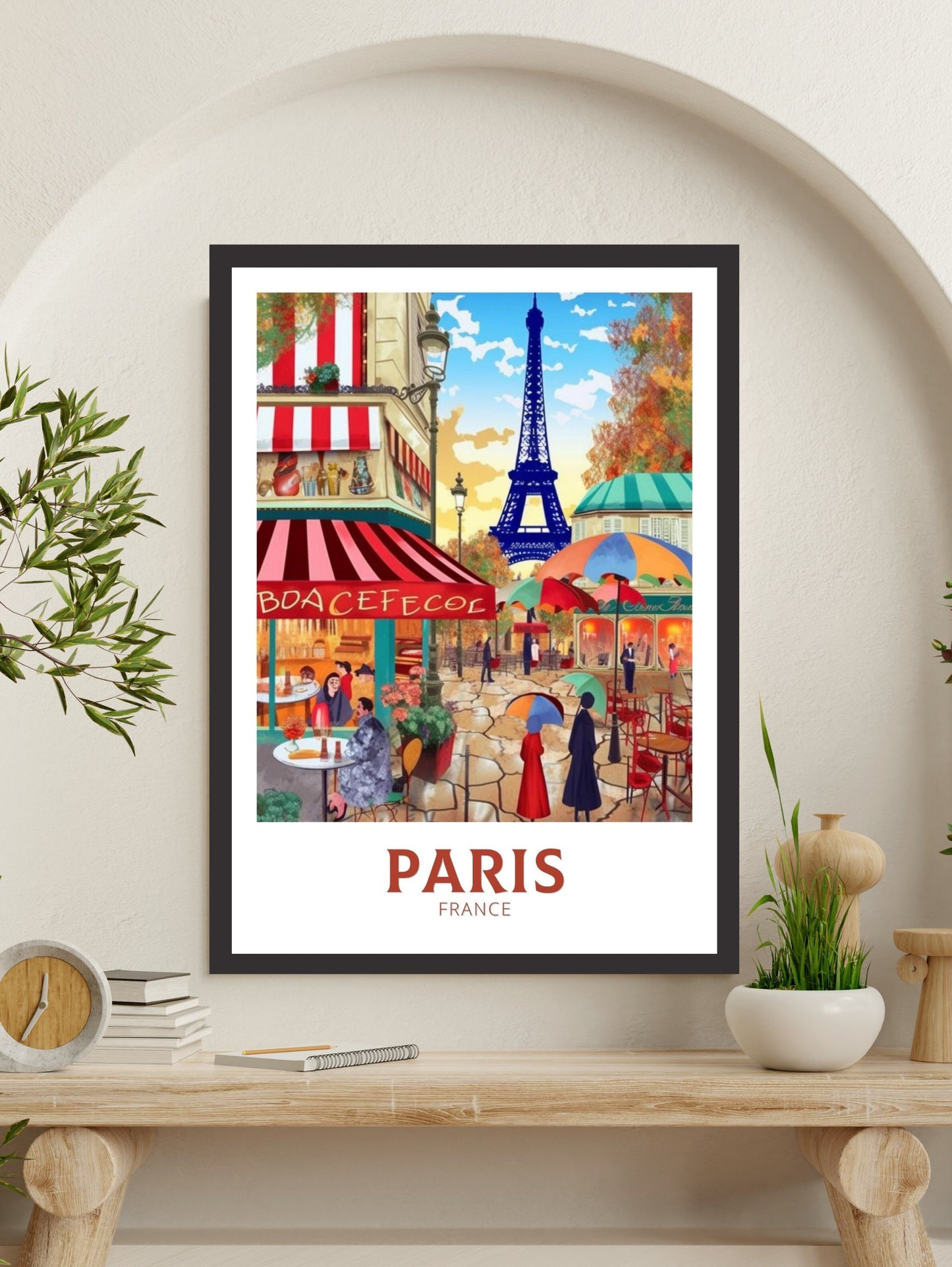 Paris Travel Poster | Paris Illustration | Paris Wall Art | France Poster | Paris Poster | Paris France Art Poster | Paris Affiche | ID 206