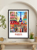 Paris Travel Poster | Paris Illustration | Paris Wall Art | France Poster | Paris Poster | Paris France Art Poster | Paris Affiche | ID 206