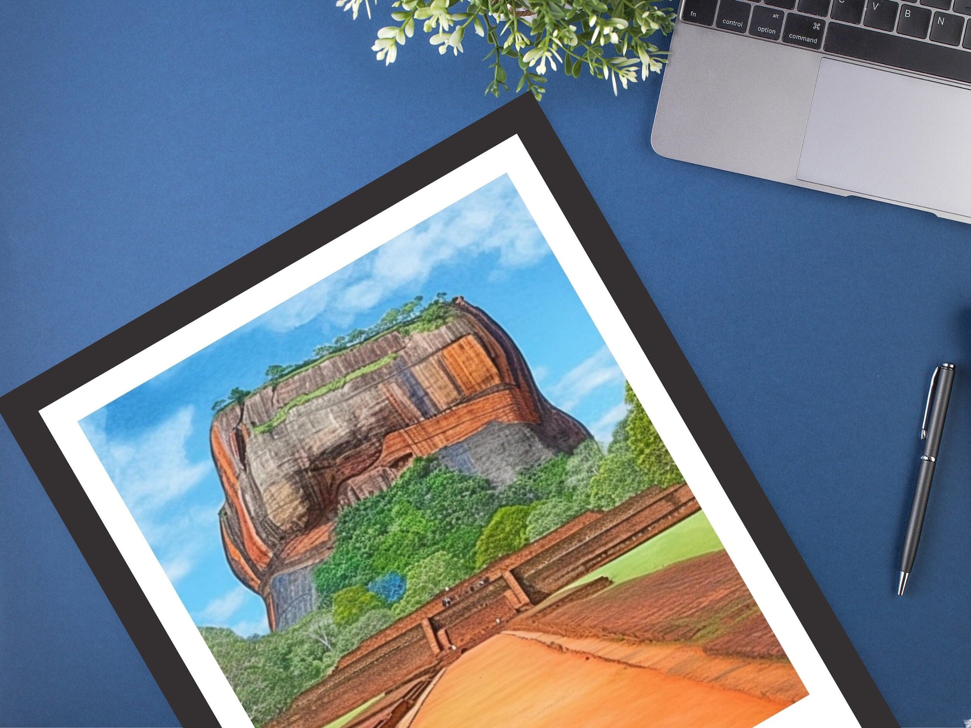 Sigiriya Travel Poster | Sigiriya Rock Illustration | Sigiriya Wall Art | Sri Lanka Poster | Sigiriya Poster | Sri Lanka Print | ID 228